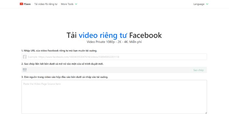 tải video riêng tư với fsave