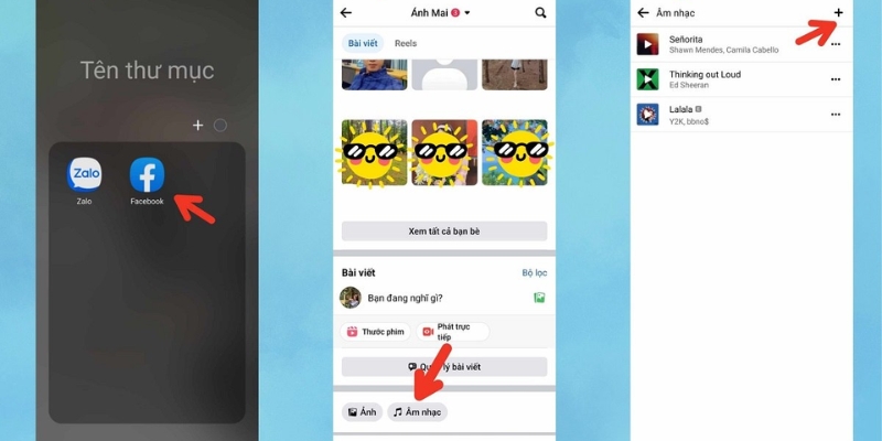 Cách ghim nhạc trên Facebook